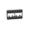 Panduit 4-PORT MODULAR FURN. UNLOADED, SNAP-ON MOD FACEPLATE, BLACK ROHS CFFP4BL - alternate 1